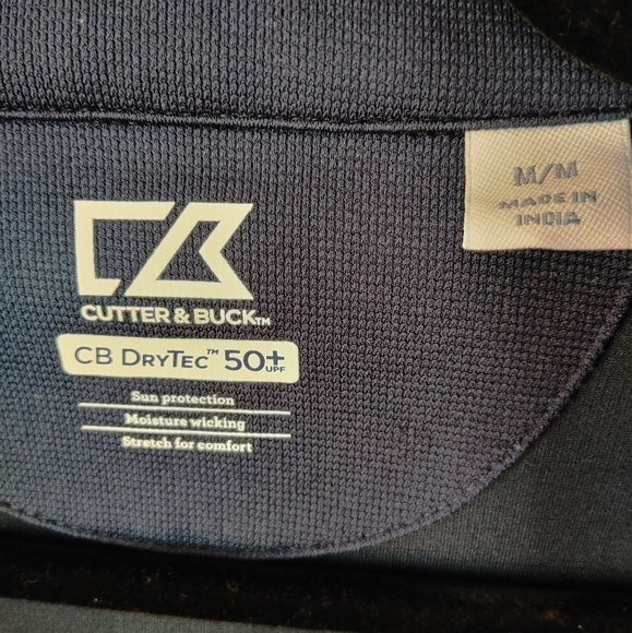 Cutter & Buck  CB DryTec 50+ UPF hiking Golf Shirt M - Picture 3 of 4